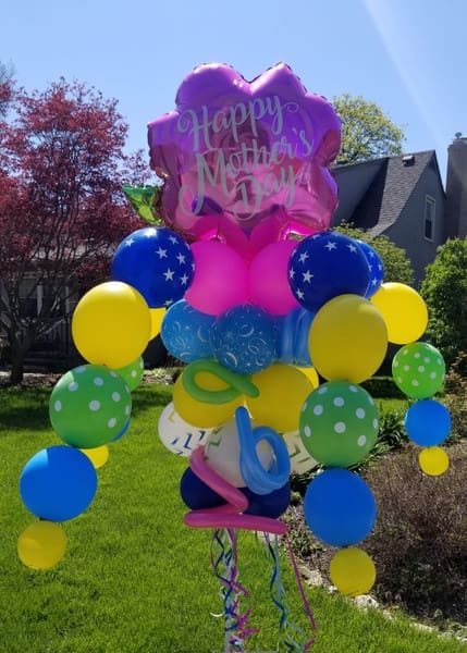 Happy Mother's Day Balloon Bouquet Pole