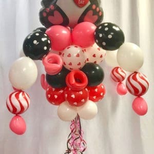 White Happy Valentine's Day Pole