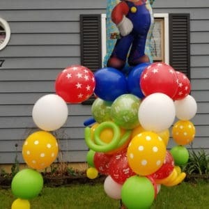 Mario Balloon Bouquet Pole