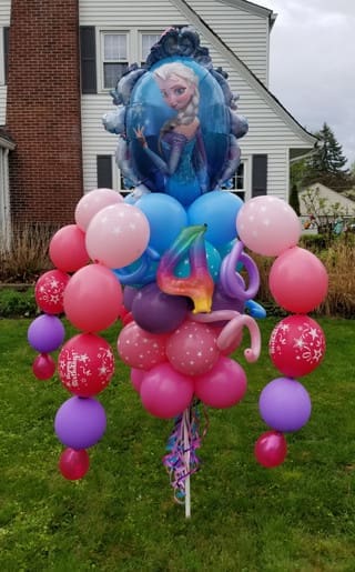Frozen Balloon Bouquet Pole