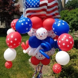 American Flag Balloon Pole
