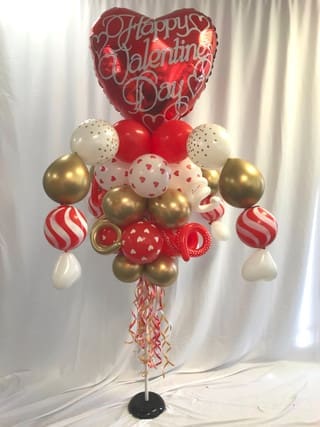 Red Happy Valentine's Day Pole