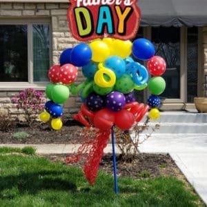 Happy Father's Day Balloon Bouquet Pole