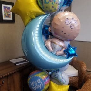 New Baby Magical Mylar Celebration Column [customizable]