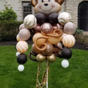 Monkey Balloon Bouquet Pole