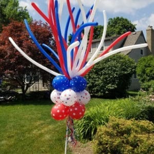 Festive Spray Balloon Pole