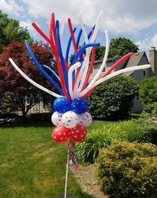 Festive Spray Balloon Pole