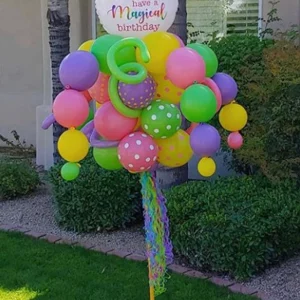 Magical Birthday Balloon Bouquet Pole