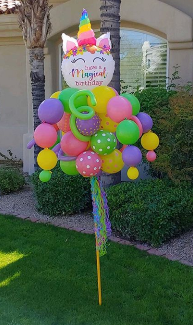 Magical Birthday Balloon Bouquet Pole