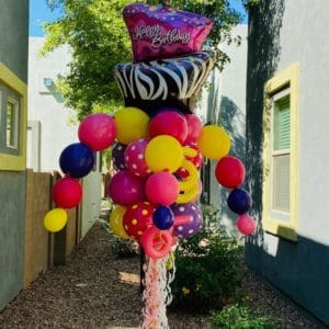 Happy Birthday Balloon Bouquet Pole