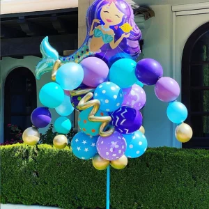 Mermaid Balloon Bouquet Pole