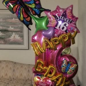 "Over The Top" Magical Mylar Celebration Column [customizable]