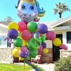 Unicorn Balloon Bouquet Pole